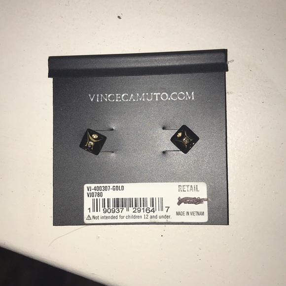 SOLD-Vince Camuto Dainty Gold Stud Earrings - Picture 3 of 7